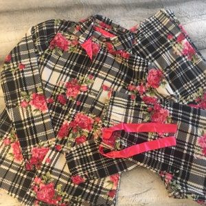 Betsey Johnson Microfleece Pajama Set